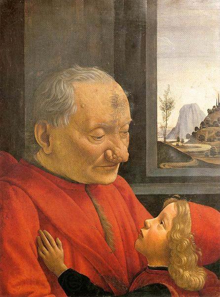 Domenico Ghirlandaio An Old Man and His Grandson Germany oil painting art